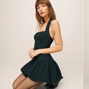 Reformation Black Mini Dress